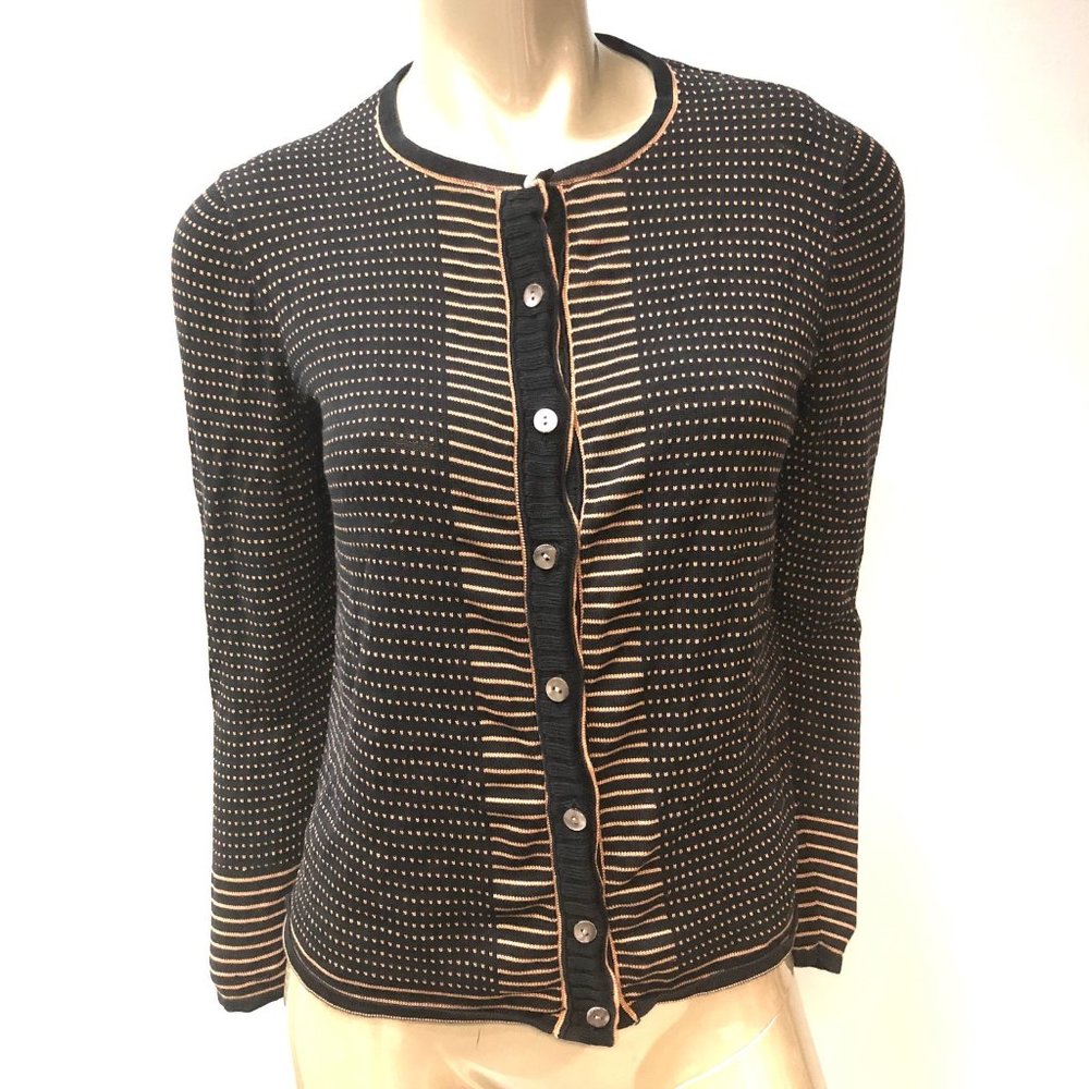 Belford Saks 5th Ave Silk Cardigan Sweater